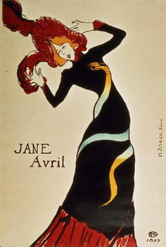 Reprodução do quadro Jane Avril (1868-1943) 1899