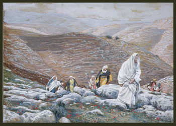 Reprodução do quadro Jesus Goes Up into Jerusalem
