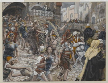 Reprodução do quadro Jesus Led from Caiaphas to Pilate