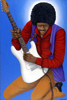 Reprodução do quadro Jimi Hendrix (1942-70)
