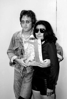 Reprodução do quadro John Lennon and Yoko Ono at Cannes Film Festival May 18, 1971