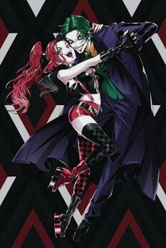 Impressão de arte Joker and Harley - Manga
