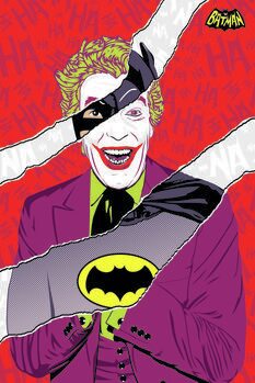 Impressão de arte Joker vs. Batman 1966