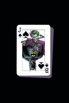 Impressão de arte Joker vs Batman card