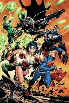 Impressão de arte Justice League - Charge