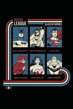 Art Poster Justice League - Class of Heroes