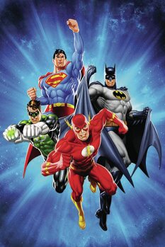 Art Poster Justice League - Flying Four
