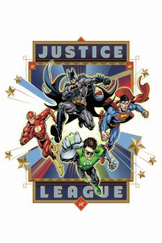 Art Poster Justice League - Origin Volume 1