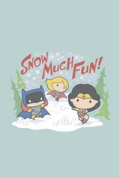 Art Poster Justice League - Snow much fun!