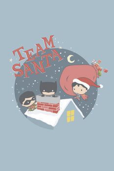Art Poster Justice League - Team Santa
