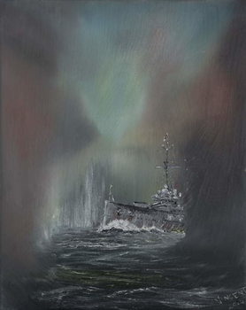 Reprodução do quadro Jutland May 31st 1916, 2014,
