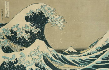 Reprodução do quadro Kacušika Hokusai - A Grande Onda de Kanagawa