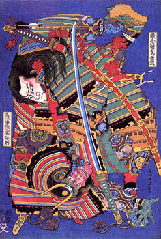 Reprodução do quadro Kengoro warrior