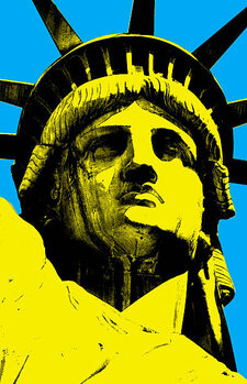 Impressão de arte Lady Liberty of New York Pop