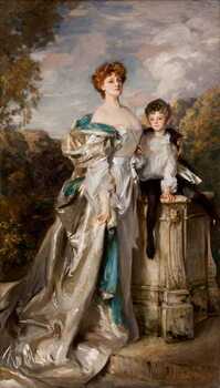 Reprodução do quadro Lady Warwick and her Son, 1905