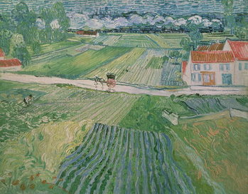 Reprodução do quadro Landscape at Auvers after the Rain, 1890