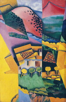 Reprodução do quadro Landscape at Ceret, 1913
