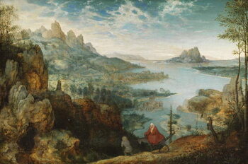 Reprodução do quadro Landscape with the Flight into Egypt, 1563