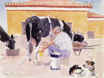 Fine Art Print Lefteri Milking, 1989