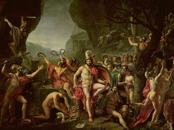 Reprodução do quadro Leonidas at Thermopylae