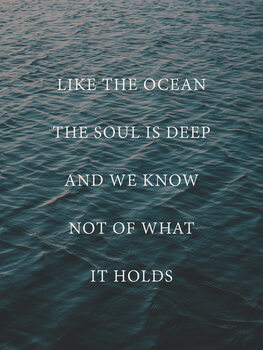 Illustration Like the ocean the soul is deep