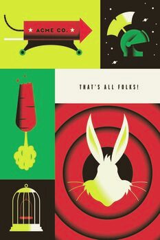Art Poster Looney Tunes - That's all folks