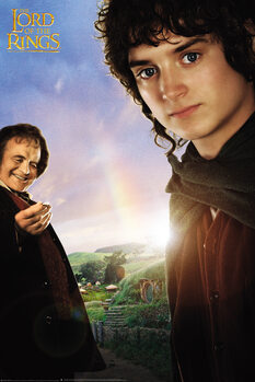 Impressão de arte Lord of the Rings - Frodo & Bilbo