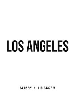 Kuva Los Angeles simple coordinates