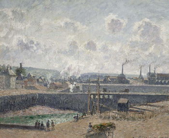 Reprodução do quadro Low Tide at Duquesne Docks, Dieppe, 1902