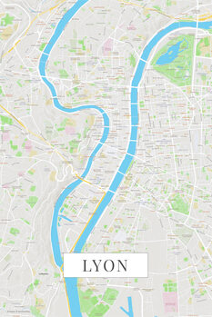 Map Lyon color