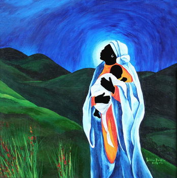 Fine Art Print Madonna and child - Hope for the world, 2008