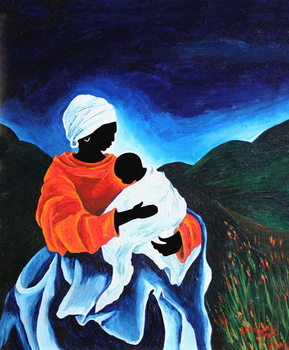 Taidejuliste Madonna and child - Lullaby, 2008