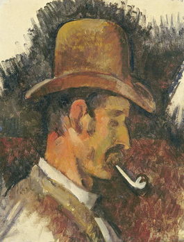 Reprodução do quadro Man with Pipe, 1892-96