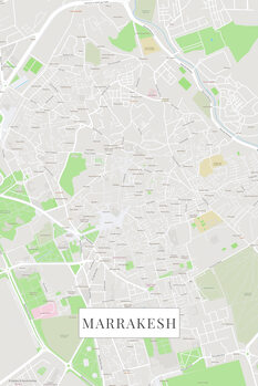 Map Marrakech color