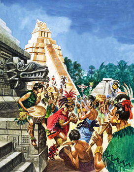 Reprodução do quadro Mayan Cities