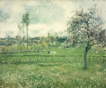 Reprodução do quadro Meadow at Eragny, 1885