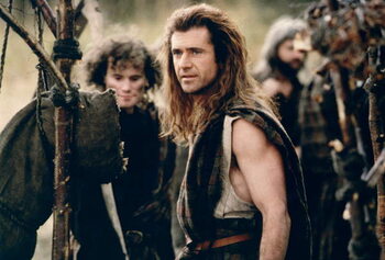 Valokuvataide Mel Gibson, Braveheart, 1995
