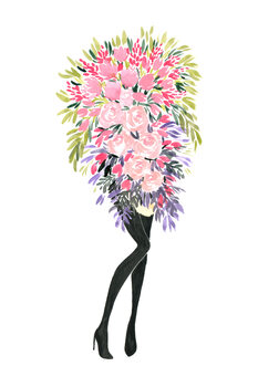 Illustration Miss bouquet 2