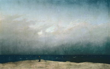 Reprodução do quadro Monk by the Sea, 1808-10