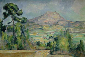 Reprodução do quadro Mont Sainte-Victoire, c.1887-90