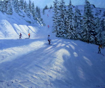 Fine Art Print Morzine, ski run