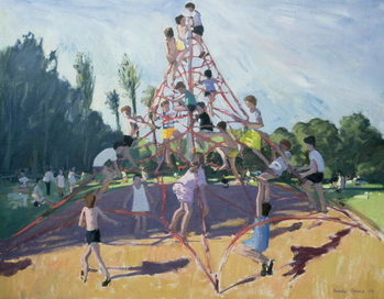 Reprodução do quadro Mundy Playground, Markeaton;Derby, 1990