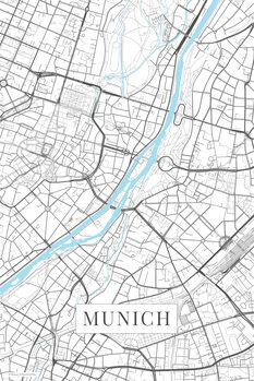 Map Munich white