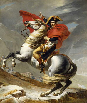 Reprodução do quadro Napoleon Crossing the Alps on 20th May 1800