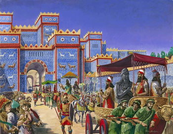 Reprodução do quadro New Year's Day in Babylon