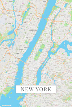 Kartta New York color