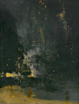 Reprodução do quadro Nocturne in Black and Gold, the Falling Rocket, 1875