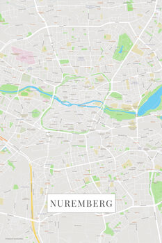 Map Nuremberg color