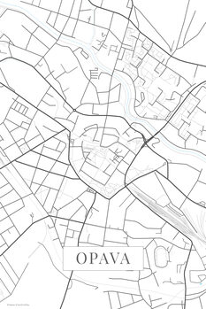 Map Opava white