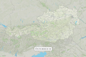 Kartta Osterreich color